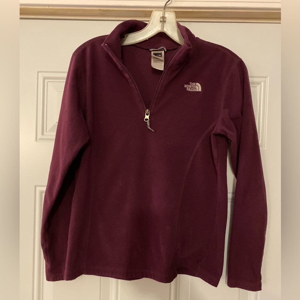 Girls North Face 1/2 Zip Purple Pullover